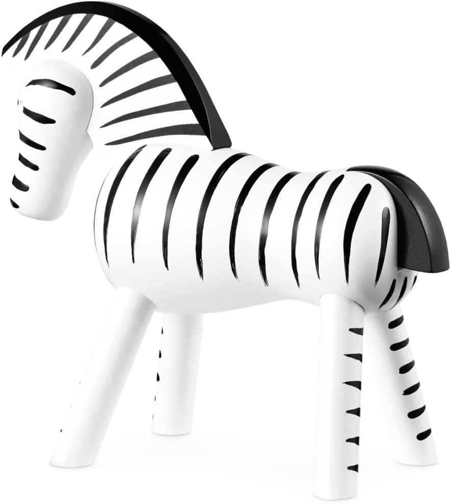 Kay Bojesen Zebra Figuren 14 cm Holzfiguren Weihnachtsdekoration, schwarz H14 cm Zebra, H14 cm Zebra