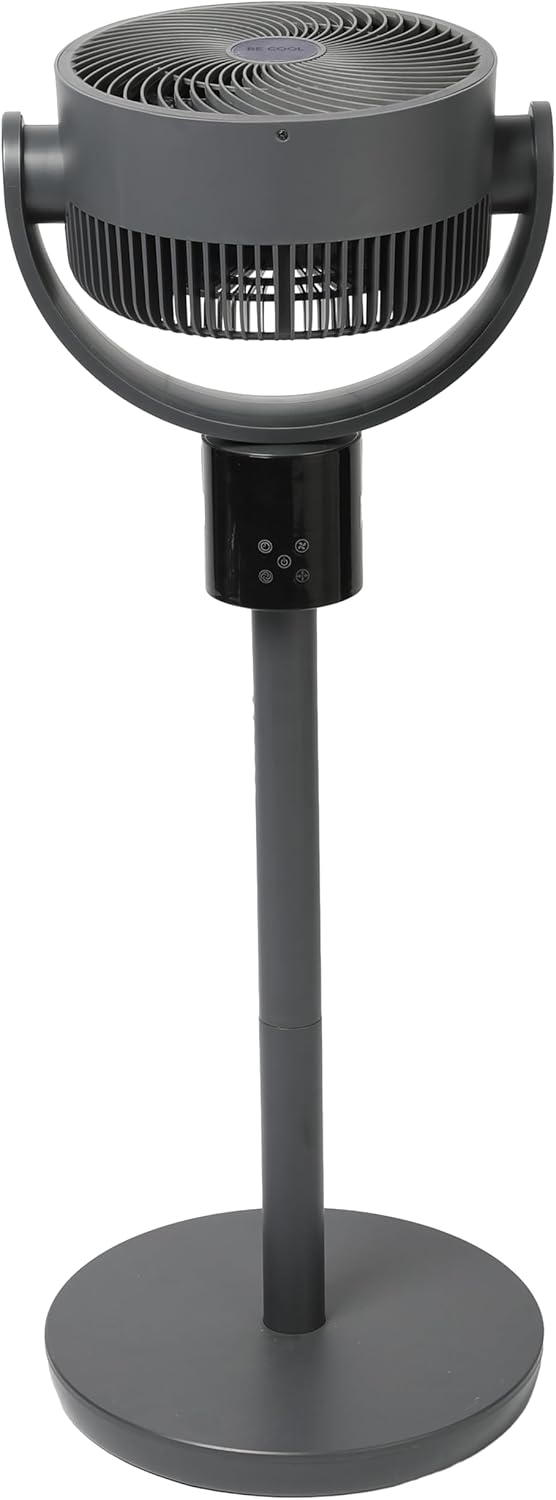Be Cool Digitaler Stand- und Tischventilator 26cm – DC Inverter Motor, 50 Watt, 12 Stufen, 3 Windmod