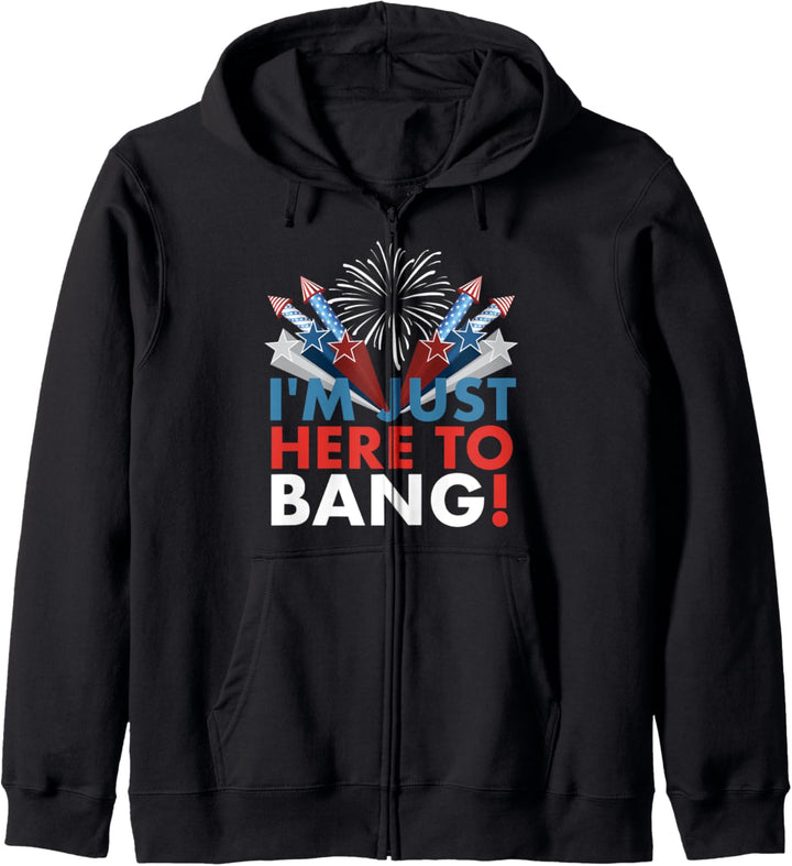 Ich bin nur hier, um den 4. Juli zu feiern Kapuzenjacke