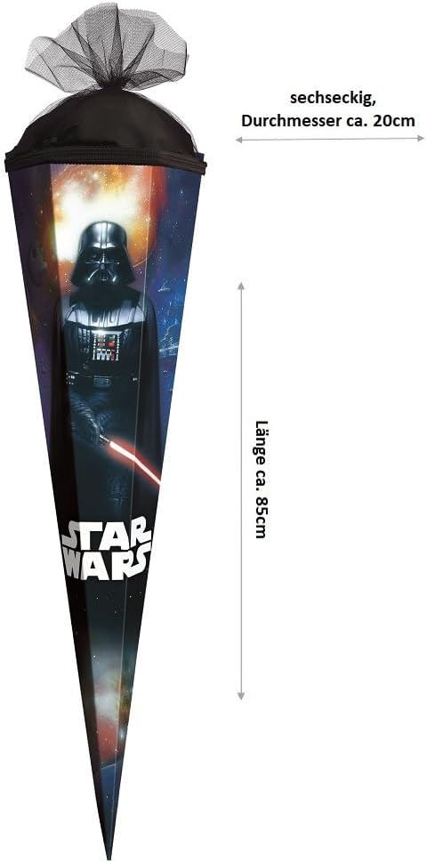 Familando - McNeill Teneris Schulranzen Set - 10-teilig mit Schultüte - Star Wars Darth Vader - Ergo