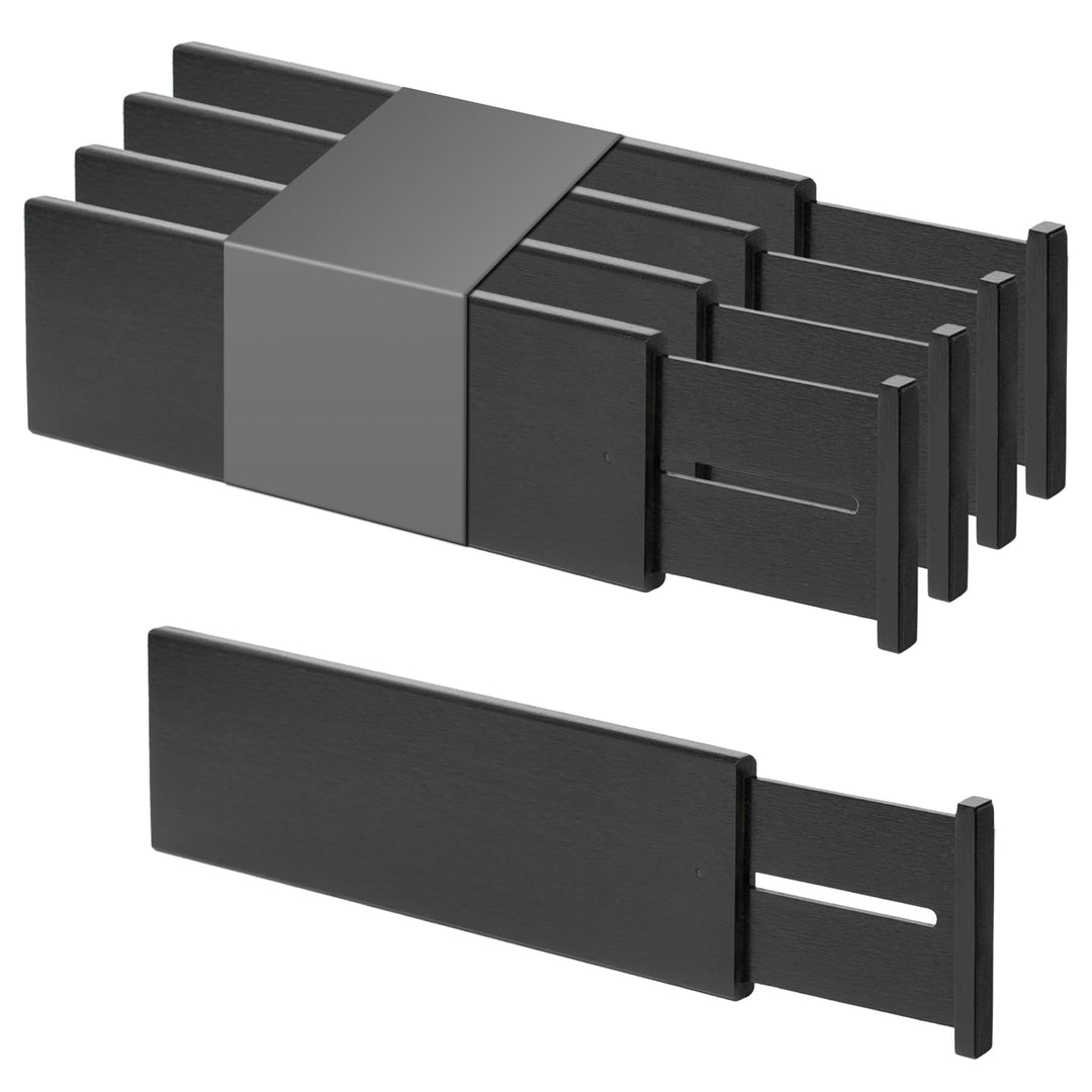 Utoplike grosse Bambus-Schublade Teiler, 10,1 CM hoch einstellbare Küche Schublade Kleidung Veransta