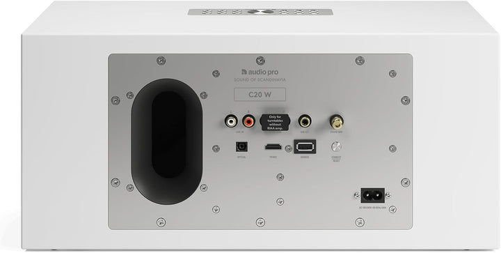 Audio Pro C20W Wireless Multiroom Stereo Lautsprecher 190W Class-D Verstärker, HDMI ARC, AirPlay 2,