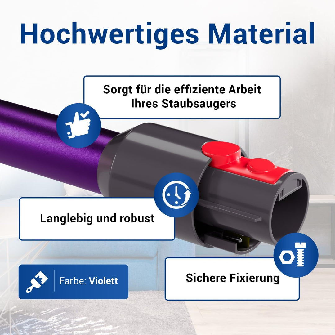 VIOKS Staubsauger Rohr Lila Stab Ersatz für Dysоn Rohr 967477-04 für V5, V7, V8, V10, V11, V15, SV10