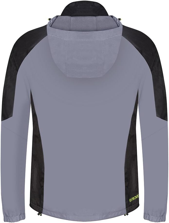 Proviz Men's REFLECT360 Fleece-Lined 100% Reflective & Waterproof Outdoor Jacket L Silber, L Silber