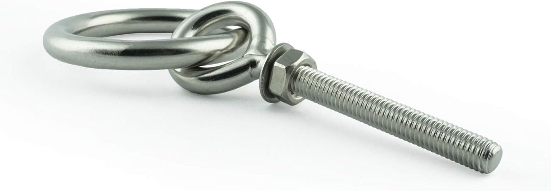 Eisenwaren2000 | M12 x 150 mm Augbolzen mit Ring (2 Stück) - Ösenschrauben - metrisches Gewinde - Ri