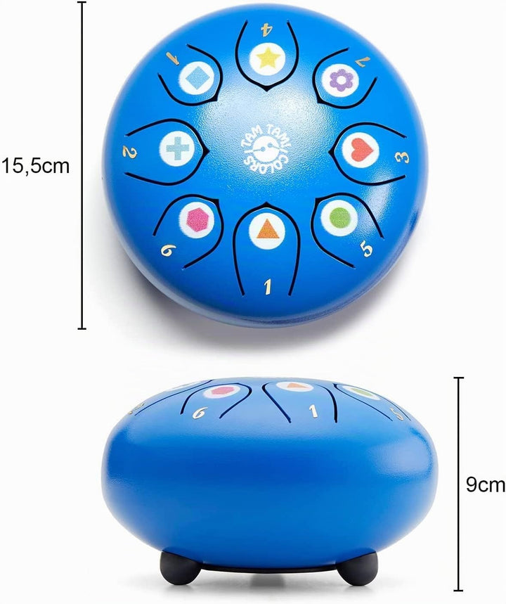 Zungentrommel HANDPAN Instrument - Trommel Kinder Percussion - Musikinstrument für Kinder MONTESSORI