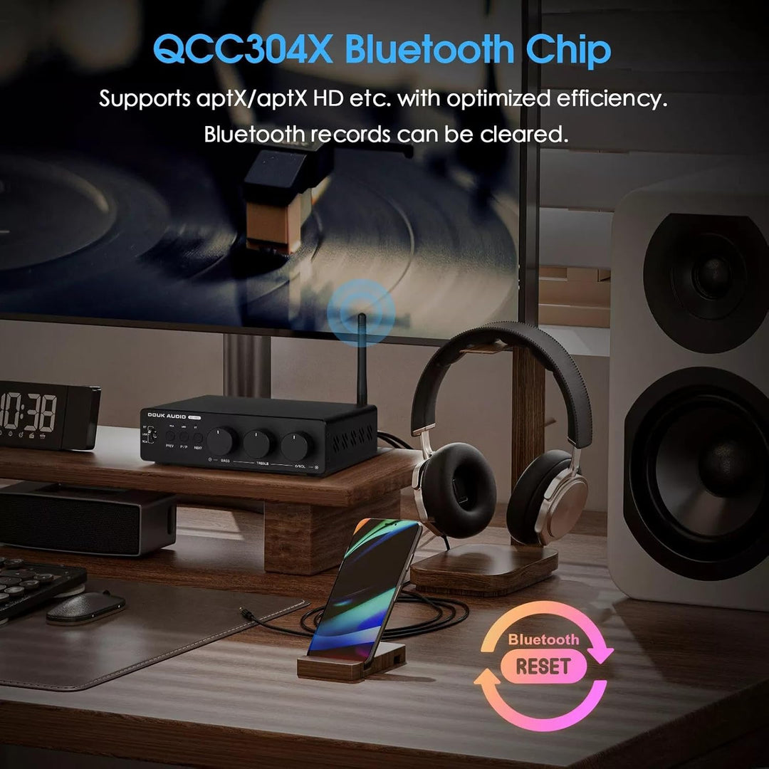 Douk Audio 300Wx2 HiFi Verstärker: TPA3255 Leistungsverstärker Bluetooth Empfänger Heim Stereo Verst