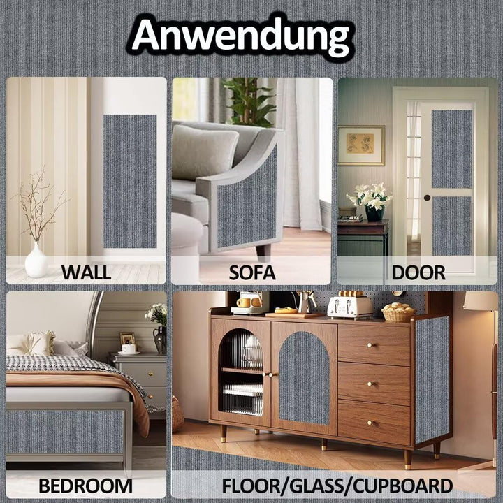 Kratzmatte Katze Selbstklebend - Kratzschutz Sofa Anti Kratz Folie Kratzwand für Katzen Frei DIY Ges