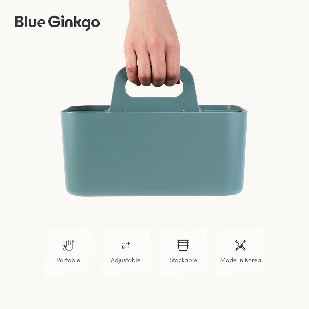 BLUE GINKGO Stapelbarer Organizer-Caddy – Tragbare Aufbewahrung aus Korea für Bad, Büro, Bastel- ode