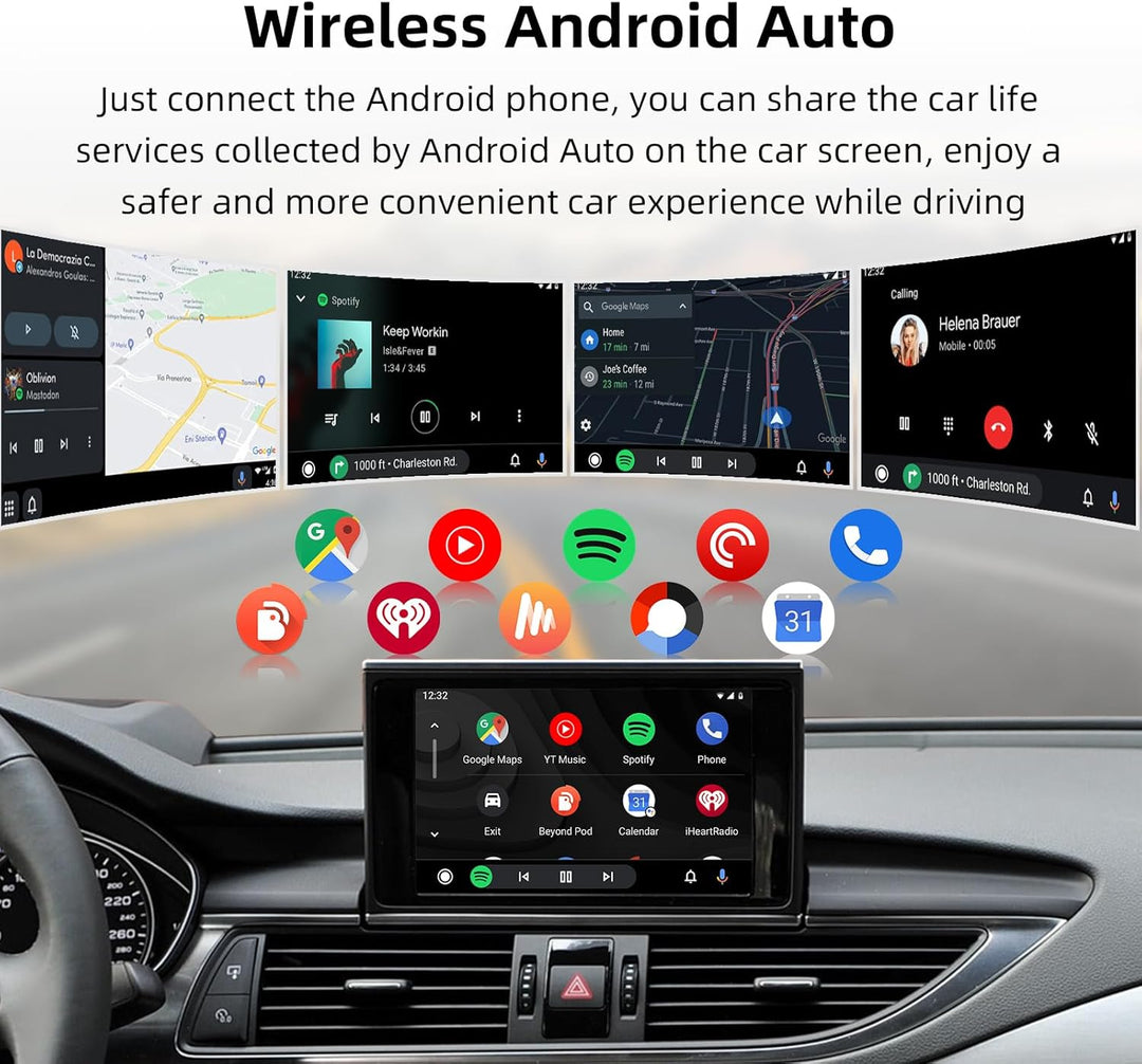 EZoneTronics Wireless CarPlay & Android Auto Retrofit Kit Decoder für Audi A6/A7 2010-2015 mit MMI 3