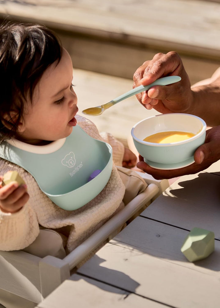 BabyBjörn Kindergeschirr, 3 Teile, Blassgrün, Blassgrün