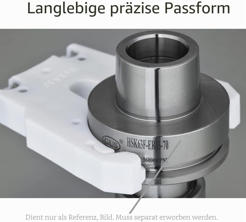 EU_HOZLY 5 Teile/los HSK 63F Werkzeughalter Klemme ABS Flammfeste Gummiklaue