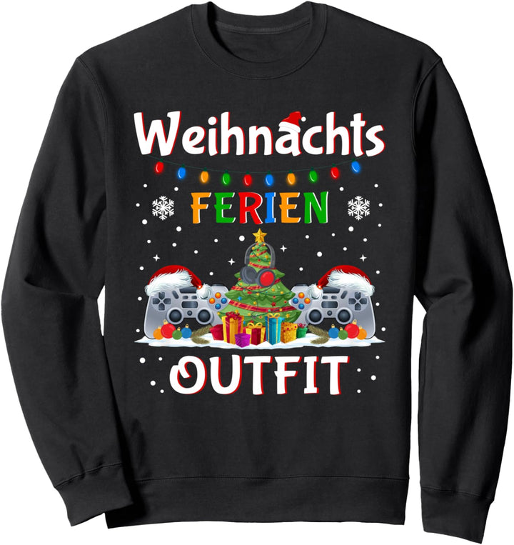 Weihnachtsoutfit Gamer Gaming Controller Weihnachts Sweatshirt