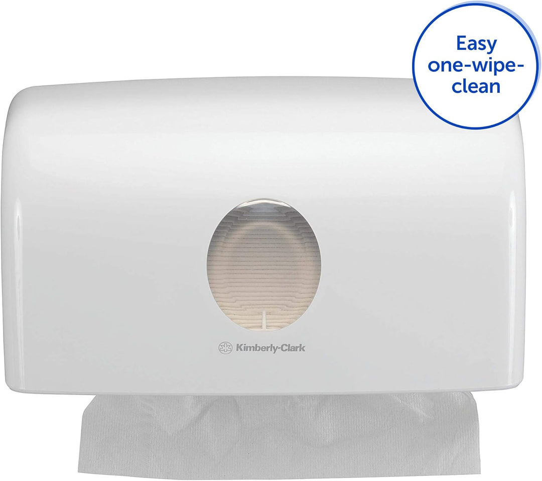 Aquarius Handtuchspender 6956, Papierhandtuch-Spender - weisser & Aquarius Seifen-Spender 6948 – 1 x