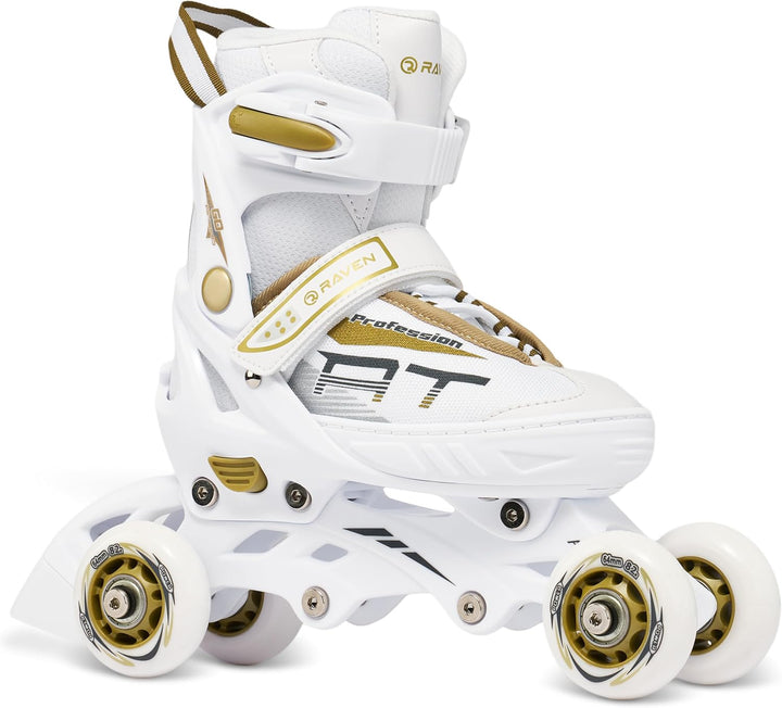 RAVEN Profession 3in1 Inlineskates Triskates Rollschuhe Inliner für Kinder und Erwachsene verstellba