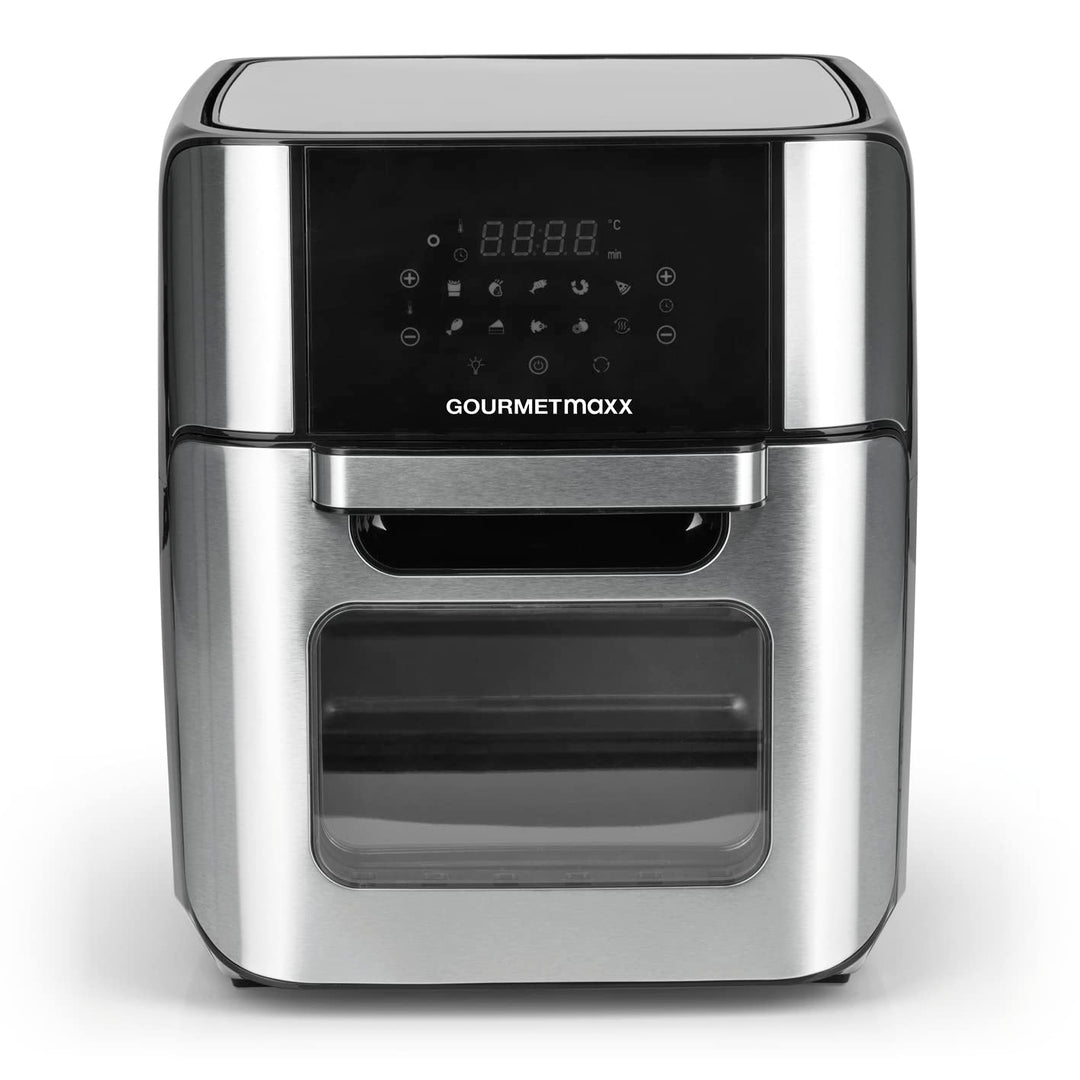 GOURMETmaxx Digitale Heissluftfritteuse 12 L, XXL-Edelstahl-Ofen | Airfryer + Timer, Touchdisplay, D