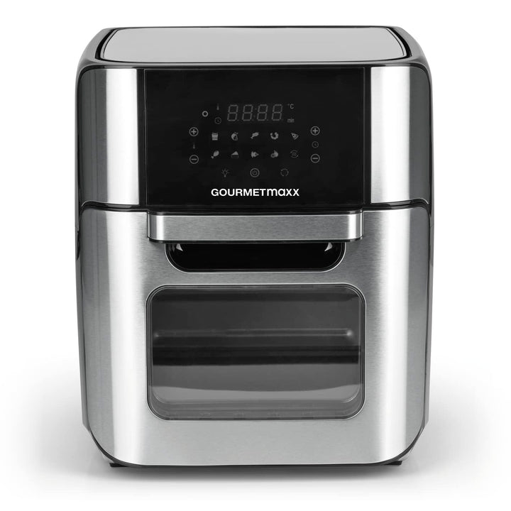 GOURMETmaxx Digitale Heissluftfritteuse 12 L, XXL-Edelstahl-Ofen | Airfryer + Timer, Touchdisplay, D