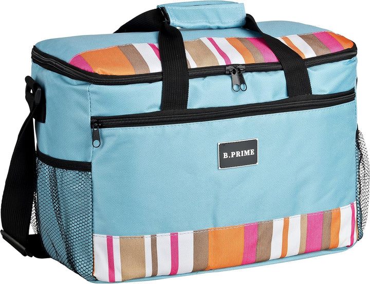 B.PRIME 20L Kühltasche Classic I 36x26x22cm I Isoliertasche I Lunch-Tasche I Kühlbox I Picknick-Tasc