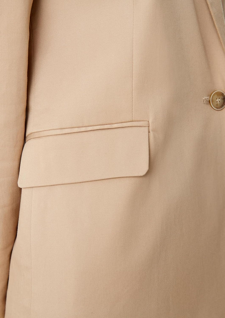 s.Oliver BLACK LABEL Damen Langarm Regular Fit Blazer 40 Beige, 40 Beige