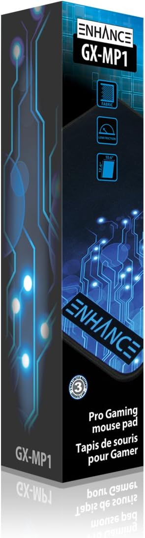 Enhance Grosses Gaming-Mauspad XL - Grosse Mausmatte, Anti-Fray-Nähte, rutschfeste Gummibasis, hochp