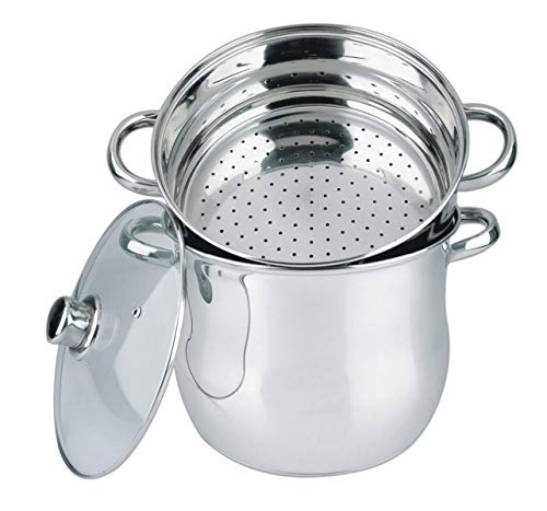 Haussmann Héritage® Couscous-Topf Edelstahl Einsetzbar für Induktion hm-0827/12l