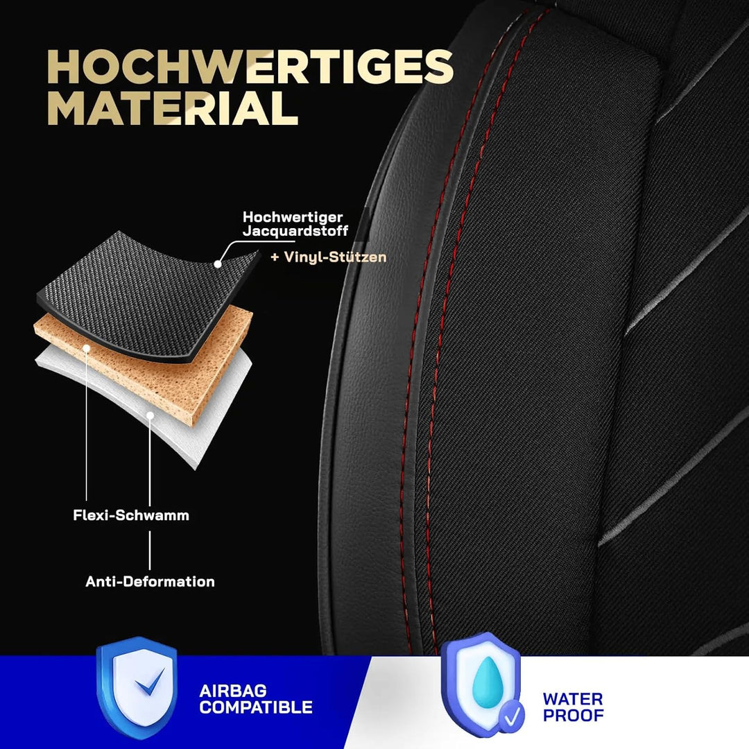 Autositzbezüge Universal 2+1 für Renault Trafic 3 - OPEL Vivaro B (2014-2018), FIAT Talento(2016-202