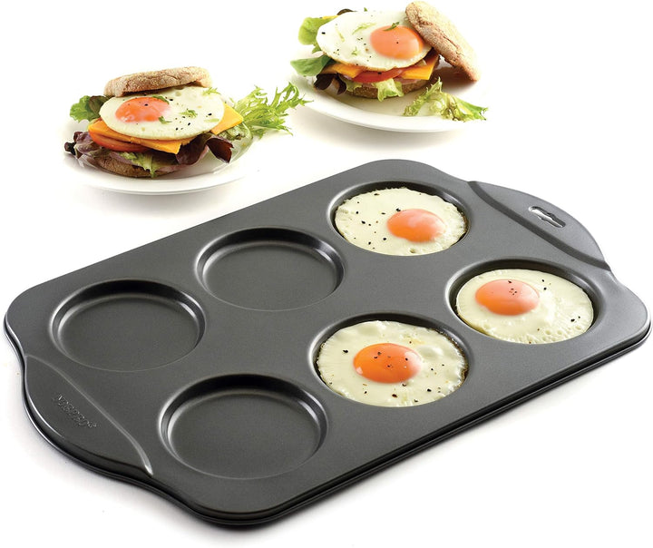 Norpro Bauschige Muffin Krone Pfanne, antihaftbeschichtet, schwarz