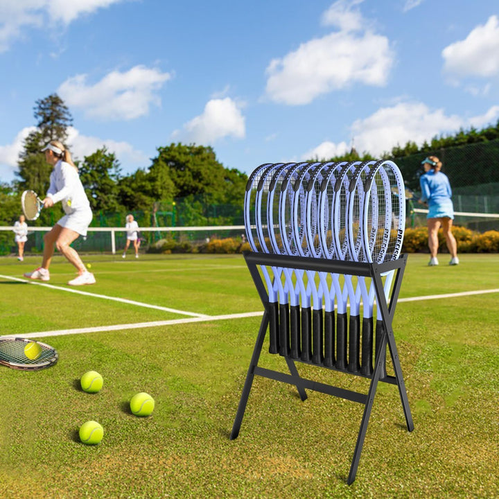 Tennisschlägerständer, Tennisschläger-Halter, Tennisschläger-Aufbewahrung, langlebig und verstaubar,