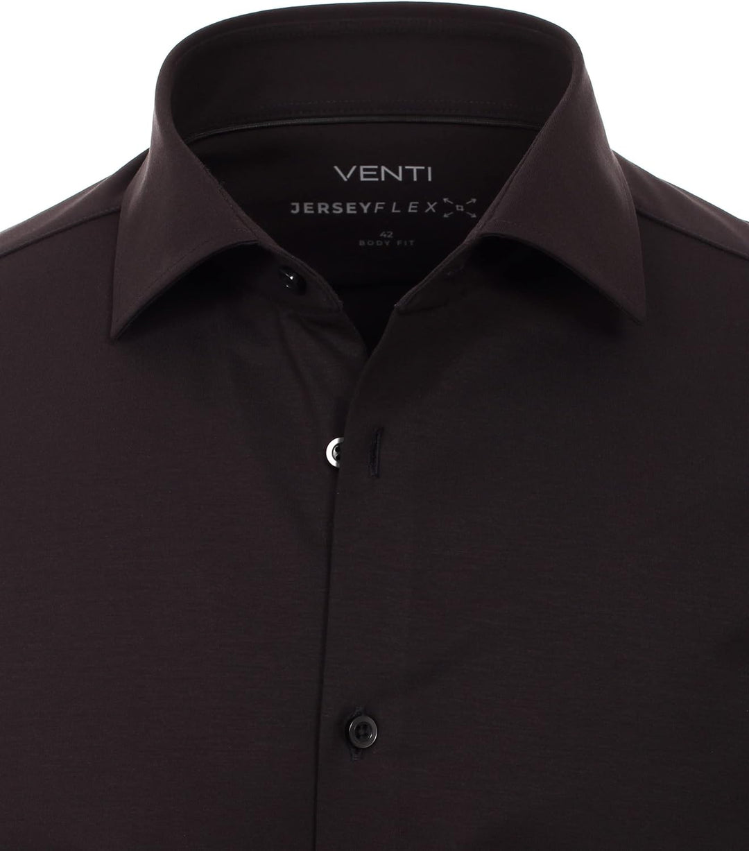Venti Businesshemd Uni Body Fit 35 Schwarz, 35 Schwarz