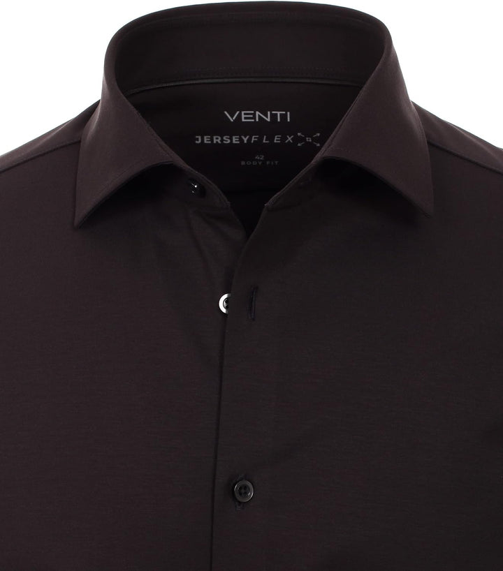 Venti Businesshemd Uni Body Fit 35 Schwarz, 35 Schwarz