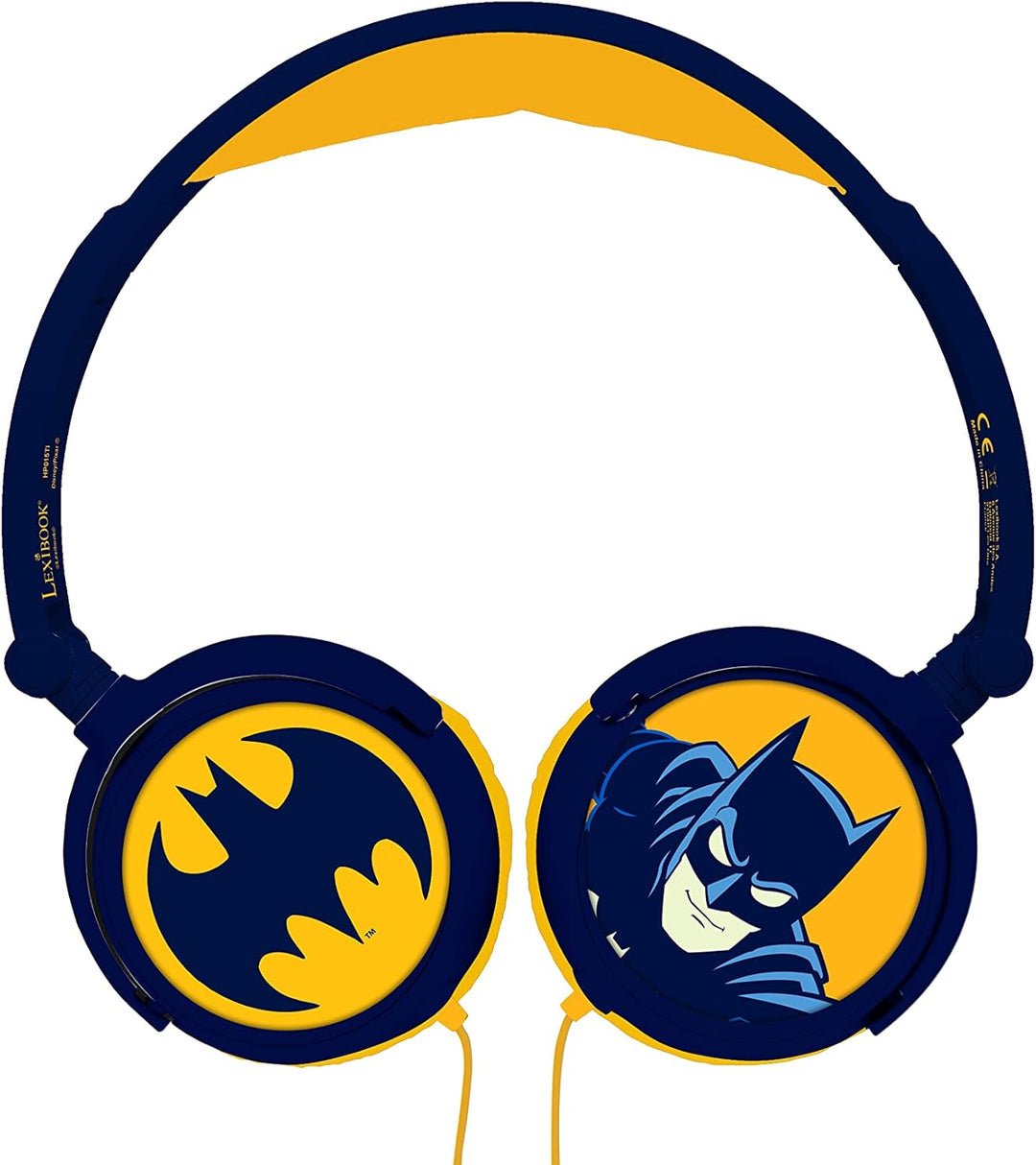 Lexibook HP015BAT Stereo Warner Batman-Stereokopfhörer, kinderfreundliche Kraft, faltbar und einstel