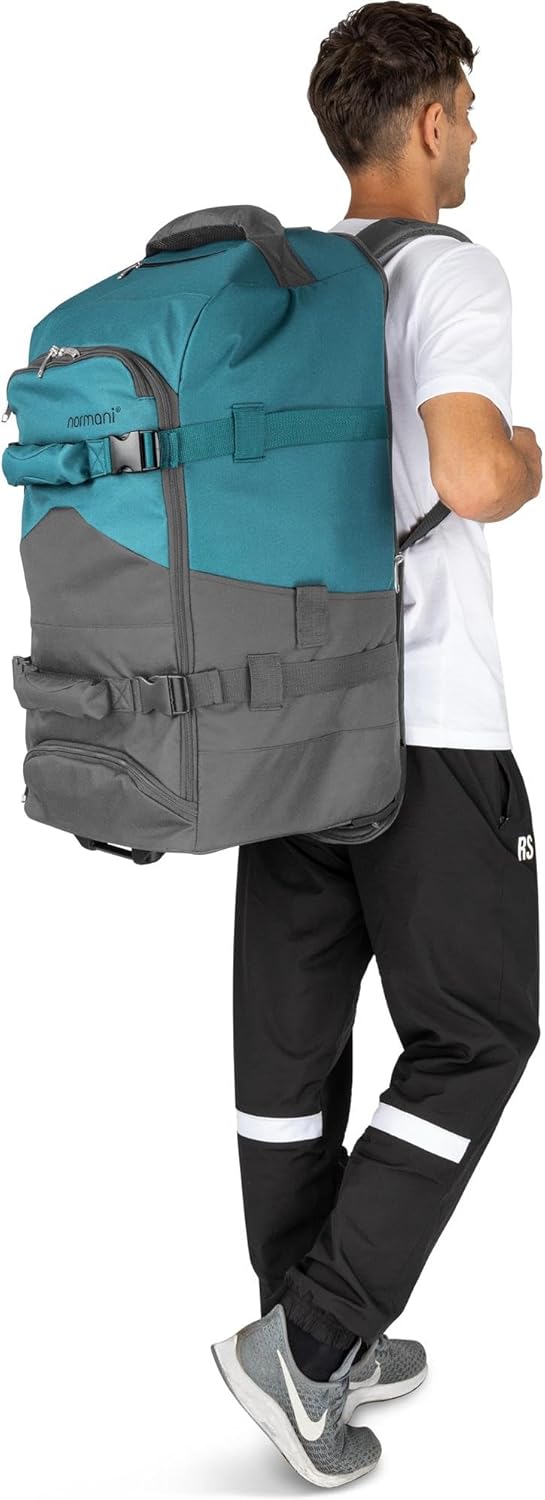 normani Reisetasche Trolley mit Rucksackfunktion 90 Liter - Backpacker mit Frontloader prakticher Re
