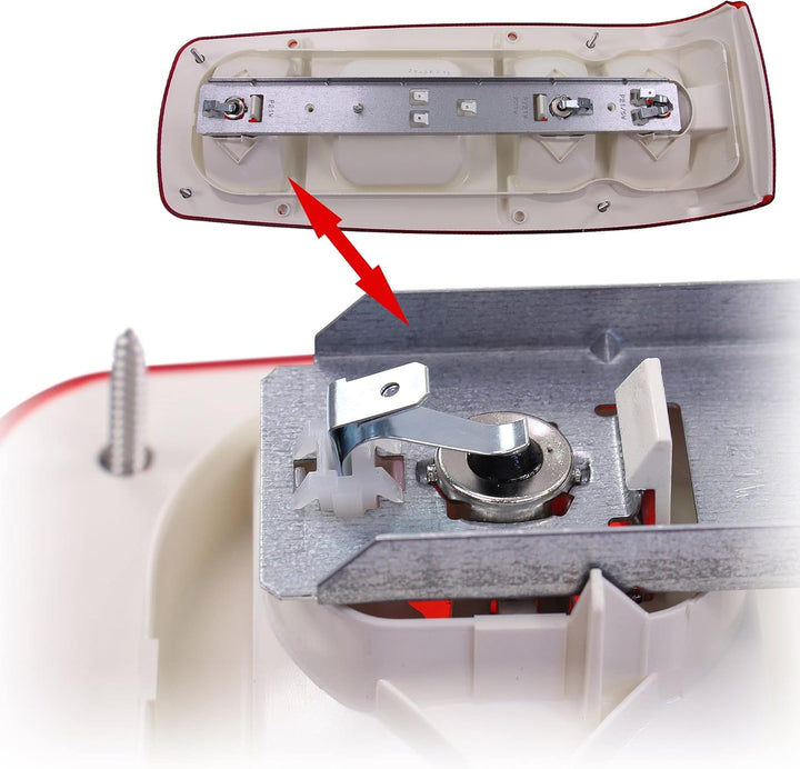 HELLA Rückleuchte - Caraluna I - Glühlampe - 12V - Einbau/geschraubt - nicht SAE/ECE - Lichtscheiben