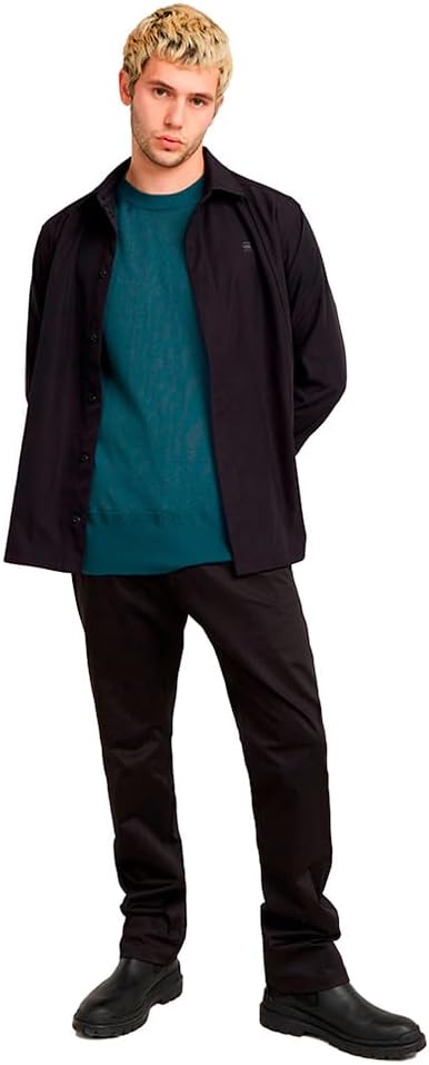 G-STAR Herren Premium Core Knitted Sweater M Blau (Avio D25174-d847-1820), M Blau (Avio D25174-d847-