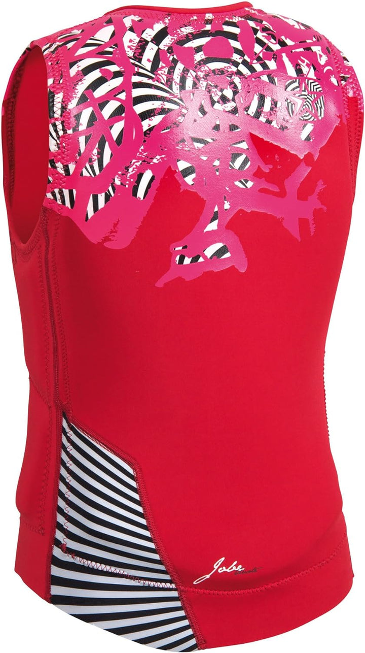 Jobe Quote Impact Shield Ladies red Schwimmweste Neoprenweste Wakeboardweste Prallweste, M