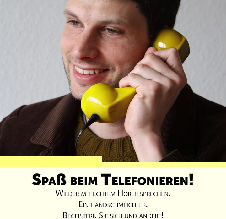 Retro Handyhörer für Apple iPhones mit Lightning (passender Adapter mit inbegriffen) in der Form ein