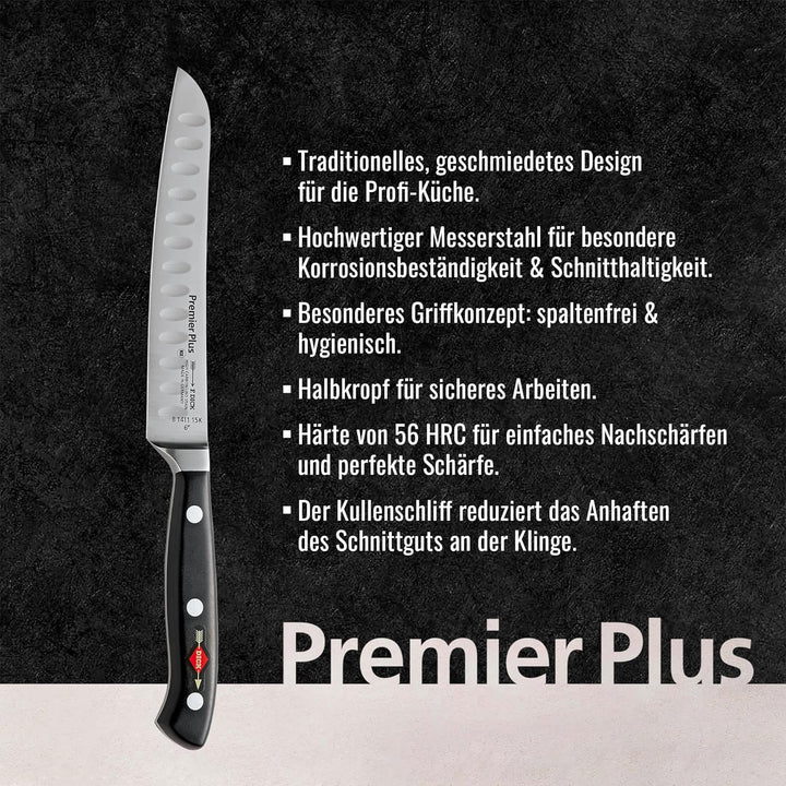 F. DICK Universalmesser, Premier Plus (Messer mit Klinge 15 cm, X50CrMoV15 Stahl, nichtrostend, 56°