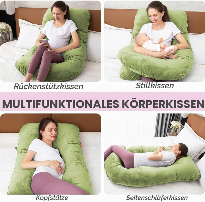 Schwangerschaftskissen aus geschreddertem Memory-Schaum zum Schlafen, Mutterschaftskissen für Schwan