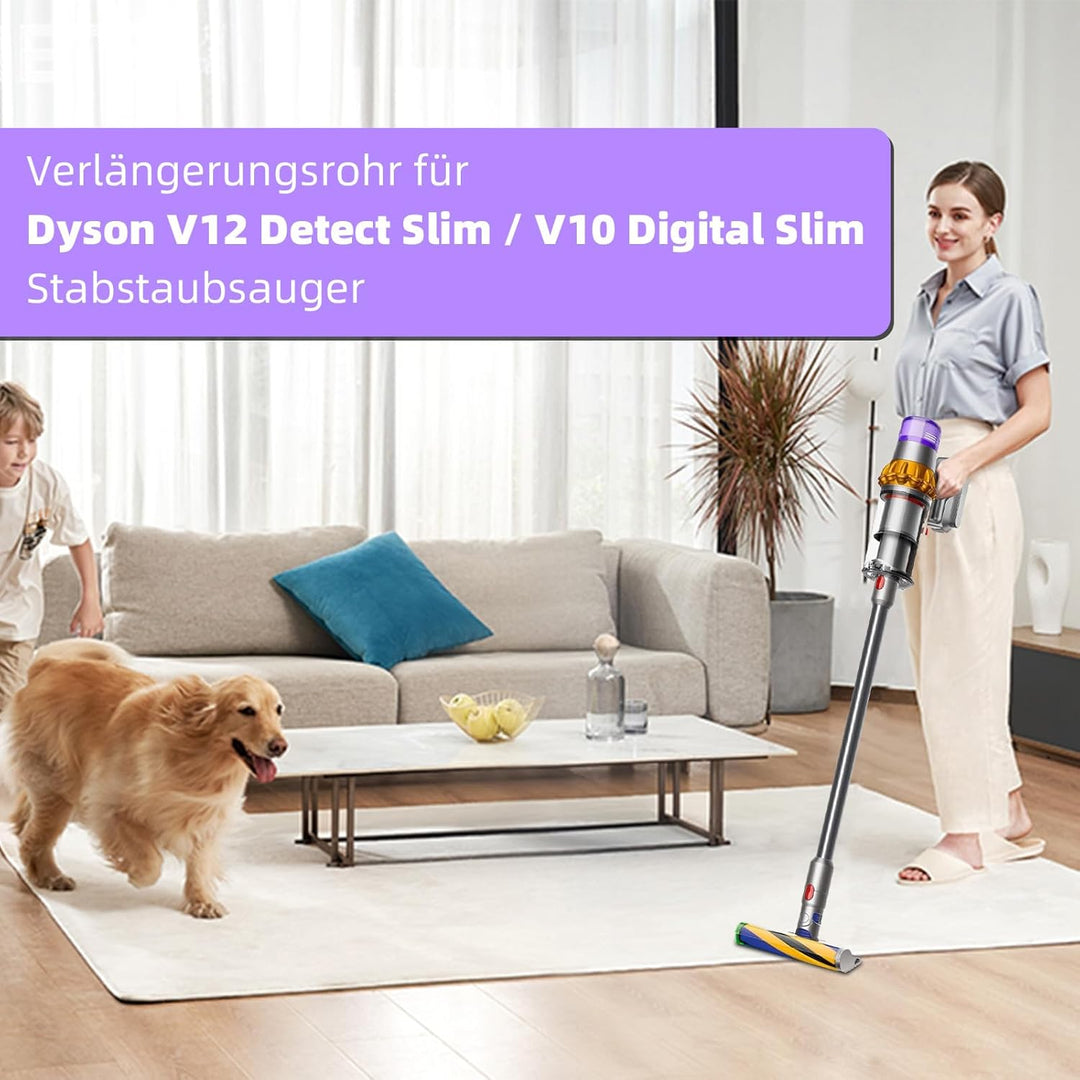 Verlängerungsrohr für Dyson V12 Detect Slim / V10 Digital Slim Stabstaubsauger, Ersatz Teleskoprohr