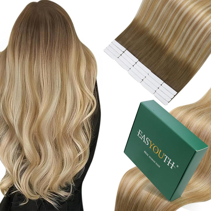 Easyouth Tape on Extension Echthaar Remy Tape in Echthaar Extensions Tape in Echthaar Extensions Bal