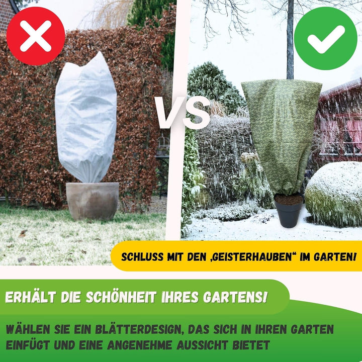 Jarden© 4er-Set Pflanzenschutzhaube 120x180 cm – 50 g/m² Vlies – Frostschutz Abdeckung für Pflanzen