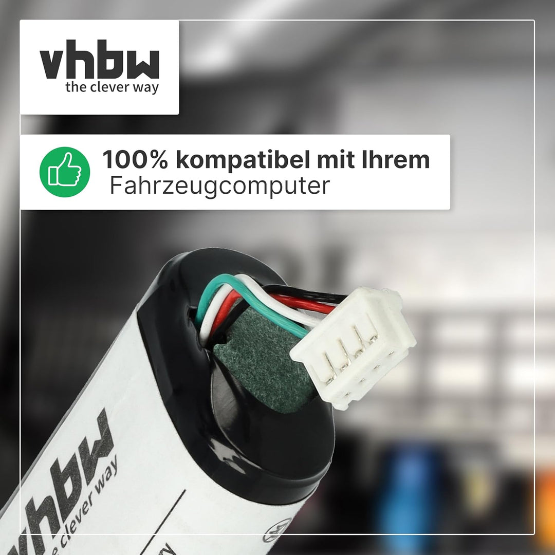 vhbw Akku Ersatz für Audi 3G0915089 für Telematik-Steuergerät (1,49 Ah, 7,3 V, Li-Ion)