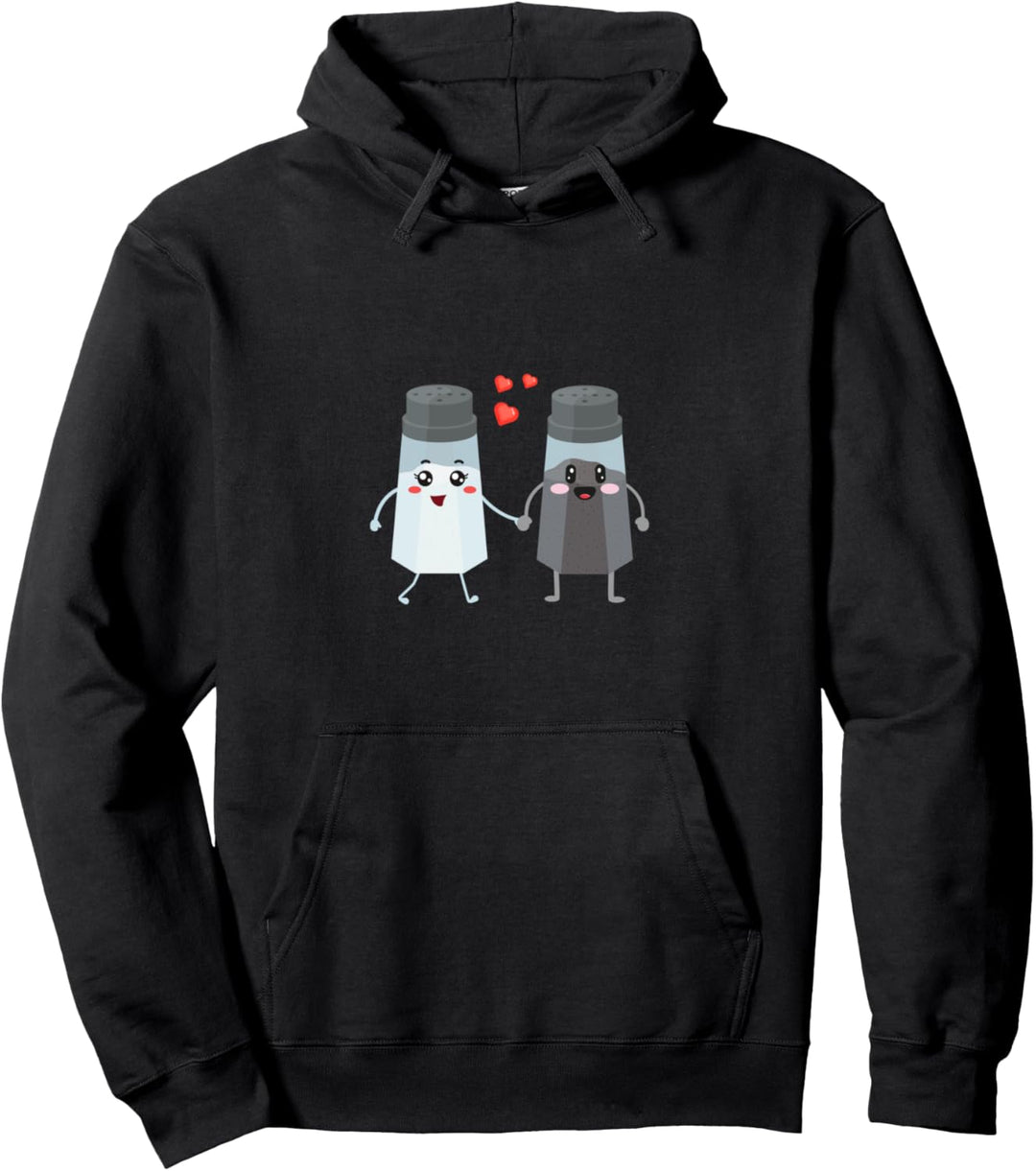 Salz und Pfefferstreuer Paar Geschenk für Köche & Gourmets Pullover Hoodie