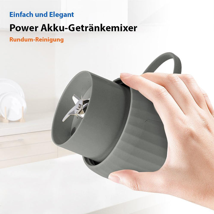 Rosenstein & Söhne Standmixer: Power Akku-Getränkemixer 100 W, 6 Klingen, 1.500 mAh, BPA-frei, USB-C