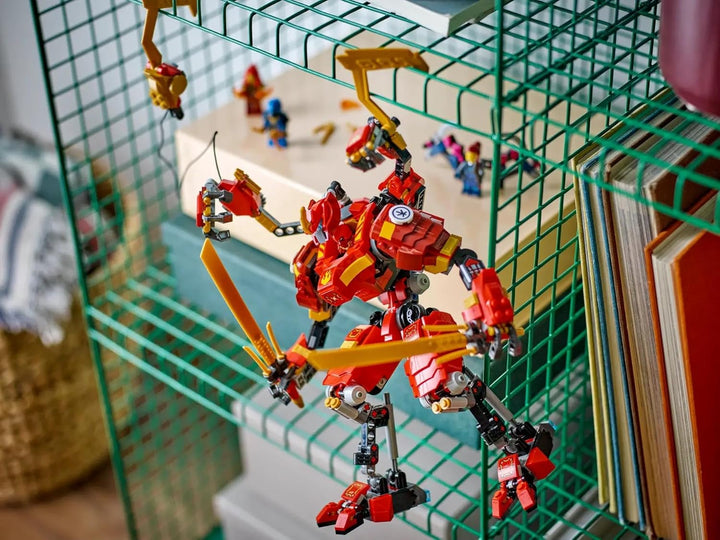 Lego NINJAGO Kais Ninja-Kletter-Mech Set, Ninja-Spielzeug mit baubarer Actionfigur und 4 Mini-Figure