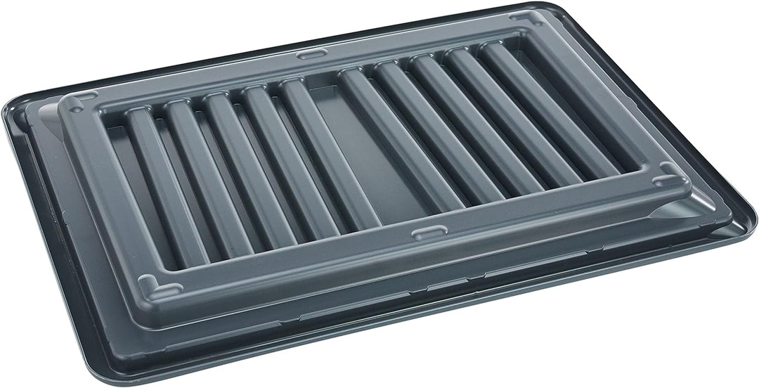 DELFIN Abtropfwanne mit 2 Abtropfmatten - 67x47cm