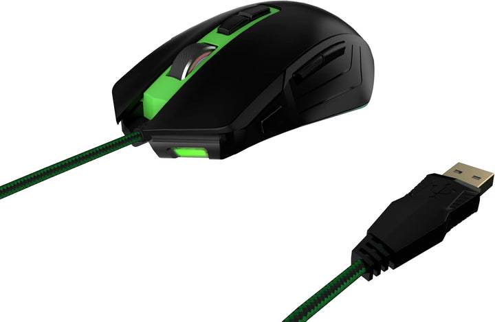 PUSAT V11 Kabelgebundene Gaming-Maus, 10000 DPI, 8 programmierbare Tasten, RGB, DPI-Umschalttaste –