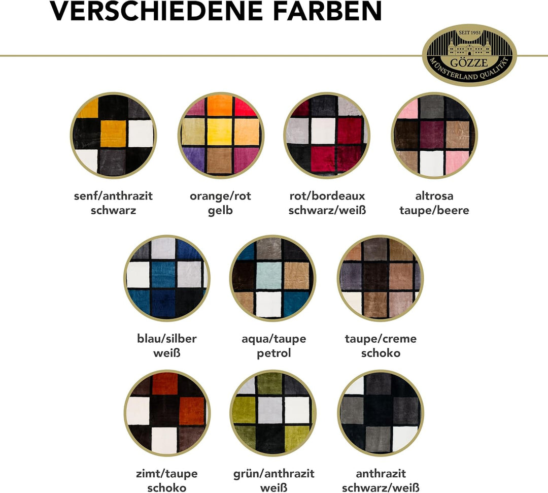 Gözze - Weiche Kuscheldecke, Cashmere Feeling, Hohes Stoffgewicht 500 g/m², Antigua, 150 x 200 cm -