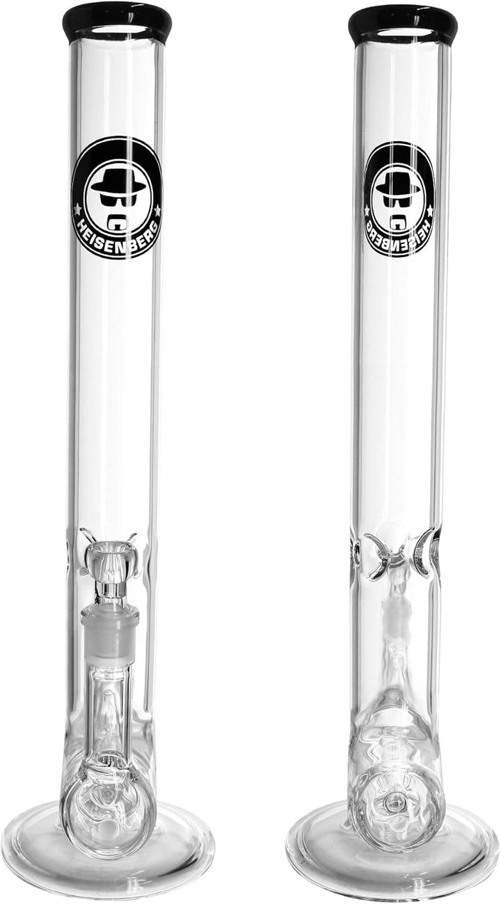Heisenberg Inline Bong Glasbong mit Eisfach und Stemline Perkolator 18,8 Schliff NS19 (ohne Tree Per