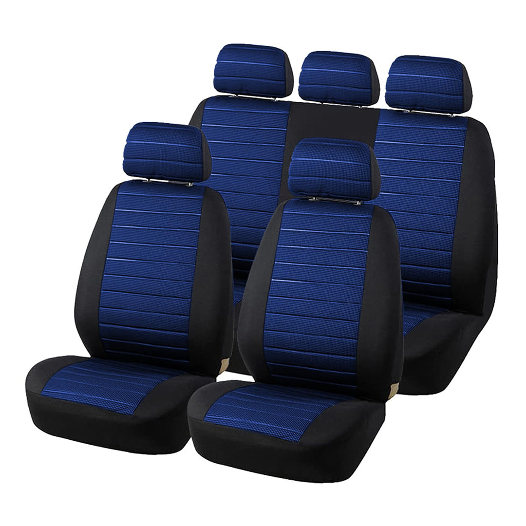 TOYOUN Universal Autositzbezüge Komplettes Set - Jacquardtuch für die meisten Limousinen, Vans, SUVs